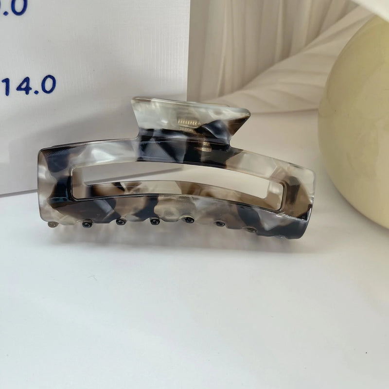Fashion 11.5cm Geometric Square Hair Clip Claw for Women