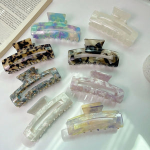 Fashion 11.5cm Geometric Square Hair Clip Claw for Women