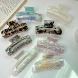 Fashion 11.5cm Geometric Square Hair Clip Claw for Women