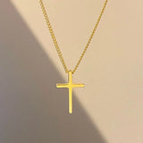 S925 Sterling Silver Cross Charm Women Choker Necklace