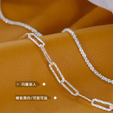 S925 Sterling Silver Sparkling Twine Bracelet Gypsophila Bangle