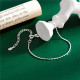 S925 Silver Twine Bracelet Gypsophila Bangle Women Jewelry