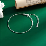 S925 Silver Twine Bracelet Gypsophila Bangle Women Jewelry