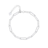 S925 Sterling Silver Sparkling Twine Bracelet Gypsophila Bangle