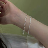 S925 Sterling Silver Sparkling Twine Bracelet Gypsophila Bangle