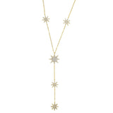Star Charm Y Shape Lariat Chain Necklace for Women