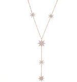 Star Charm Y Shape Lariat Chain Necklace for Women