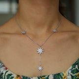 Star Charm Y Shape Lariat Chain Necklace for Women