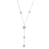Star Charm Y Shape Lariat Chain Necklace for Women