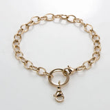Stainless Steel Floating Charm Locket Bracelet Chain