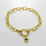 Stainless Steel Floating Charm Locket Bracelet Chain
