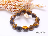 Gemstone Tiger Eye Stone Elastic Bracelet for Women