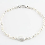 Real Baroque Pearl Necklace 8mm Beads Freshwater Pearl Jewelry