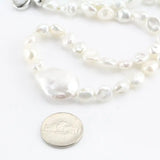 Real Baroque Pearl Necklace 8mm Beads Freshwater Pearl Jewelry