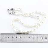 Real Baroque Pearl Necklace 8mm Beads Freshwater Pearl Jewelry