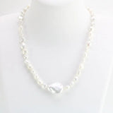 Real Baroque Pearl Necklace 8mm Beads Freshwater Pearl Jewelry