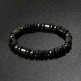 Hematite Bracelet Men Weight Loss Stretch Health Care Bracelet