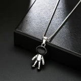 Astronaut Necklace Spaceman Pendant Jewelry for Women