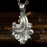 Good Luck Retro Necklace Koi Leap Dragon Gate Shape Pendant