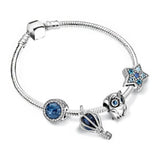 Owl Crystal Pendant Charm Bracelet for Women