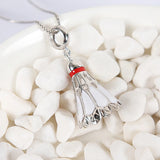 925 Sterling Silver Badminton Sports Charm