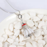 925 Sterling Silver Badminton Sports Charm