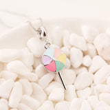 925 Silver Lollipop Candy Pendant Charm for Bracelets DIY Jewelry