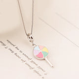 925 Silver Lollipop Candy Pendant Charm for Bracelets DIY Jewelry