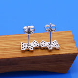 925 Silver Dog Stud Earrings Women Girls Minimalist Jewelry