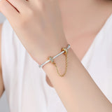 925 Silver Charm Safety Chain Beads for Bracelets DIY Jewelry