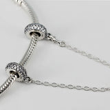 925 Silver Charm Safety Chain Beads for Bracelets DIY Jewelry