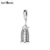 925 Silver Dubai Burj Al Arab Dangle Charm for Bracelets
