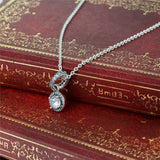 Autumn Silver Elegance Pendant Necklace 925 Sterling Silver Women Jewelry