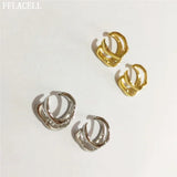 Punk Double Layer Ear clip Zircon Earring