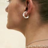 Punk Double Layer Ear clip Zircon Earring