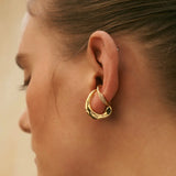 Punk Double Layer Ear clip Zircon Earring
