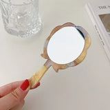 Retro Rose Flower Acetic Acid Makeup Mirror