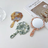 Retro Rose Flower Acetic Acid Makeup Mirror