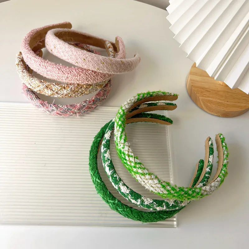 Vintage French Hair Band For Girl Gird Fabrics Hair Hoop Accessories
