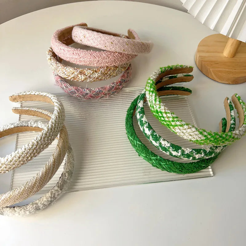 Vintage French Hair Band For Girl Gird Fabrics Hair Hoop Accessories