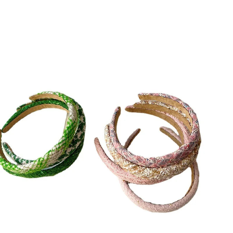 Vintage French Hair Band For Girl Gird Fabrics Hair Hoop Accessories