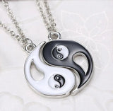 Yin Yang BFF Charm Pendant Necklaces for Couples