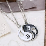 Yin Yang BFF Charm Pendant Necklaces for Couples