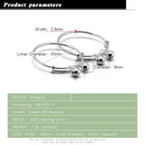 Baby 925 Silver Bell Pendant Bracelet Solid Silver Child Jewelry Birthday Gift