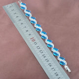 Sky & Zirconia 925 Silver Women's Bracelet