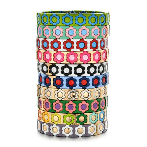 Colorful Daisy Beaded Bracelets Elastic Wristband Women Jewelry