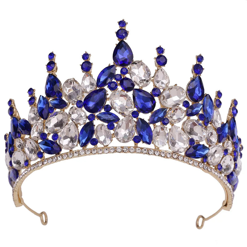 Baroque Crystal Tiaras Crown Wedding Hair Accessories