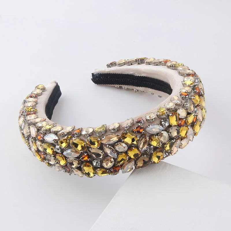 Baroque Headband Rhinestone Headband for Women Girls Hair Accessories