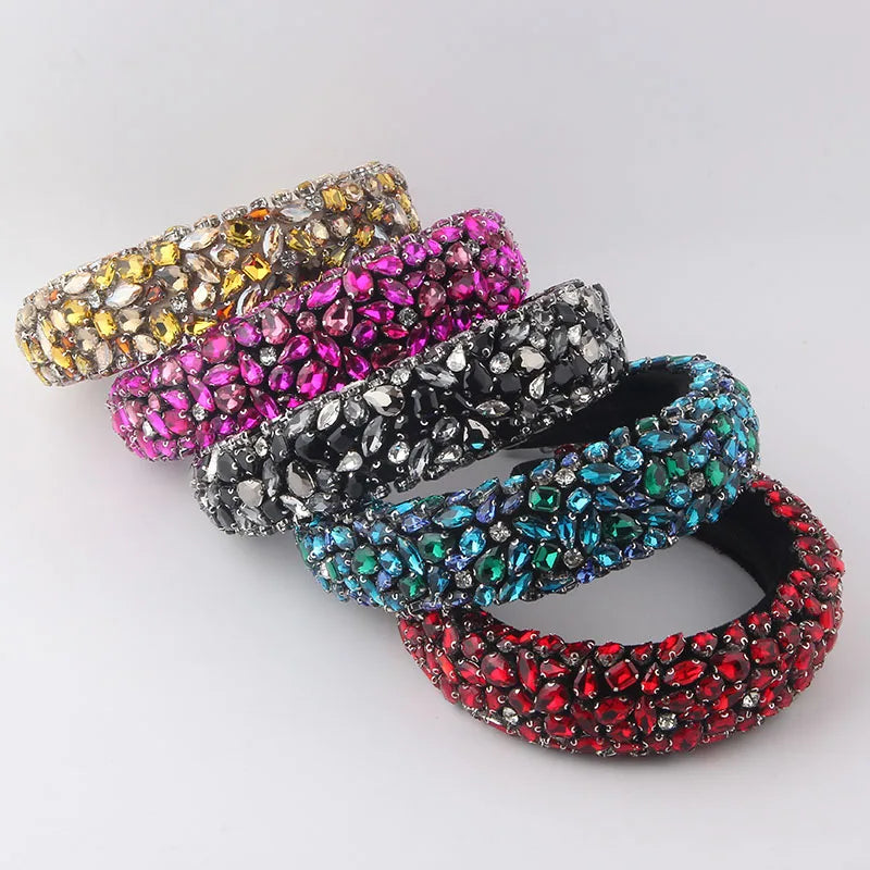 Baroque Headband Rhinestone Headband for Women Girls Hair Accessories