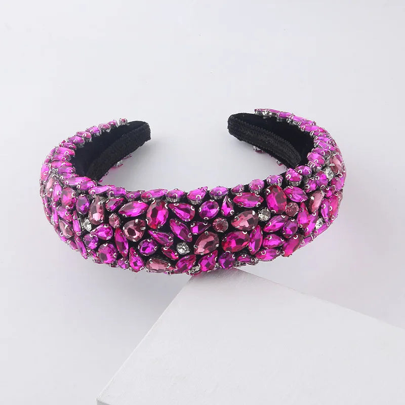 Baroque Headband Rhinestone Headband for Women Girls Hair Accessories